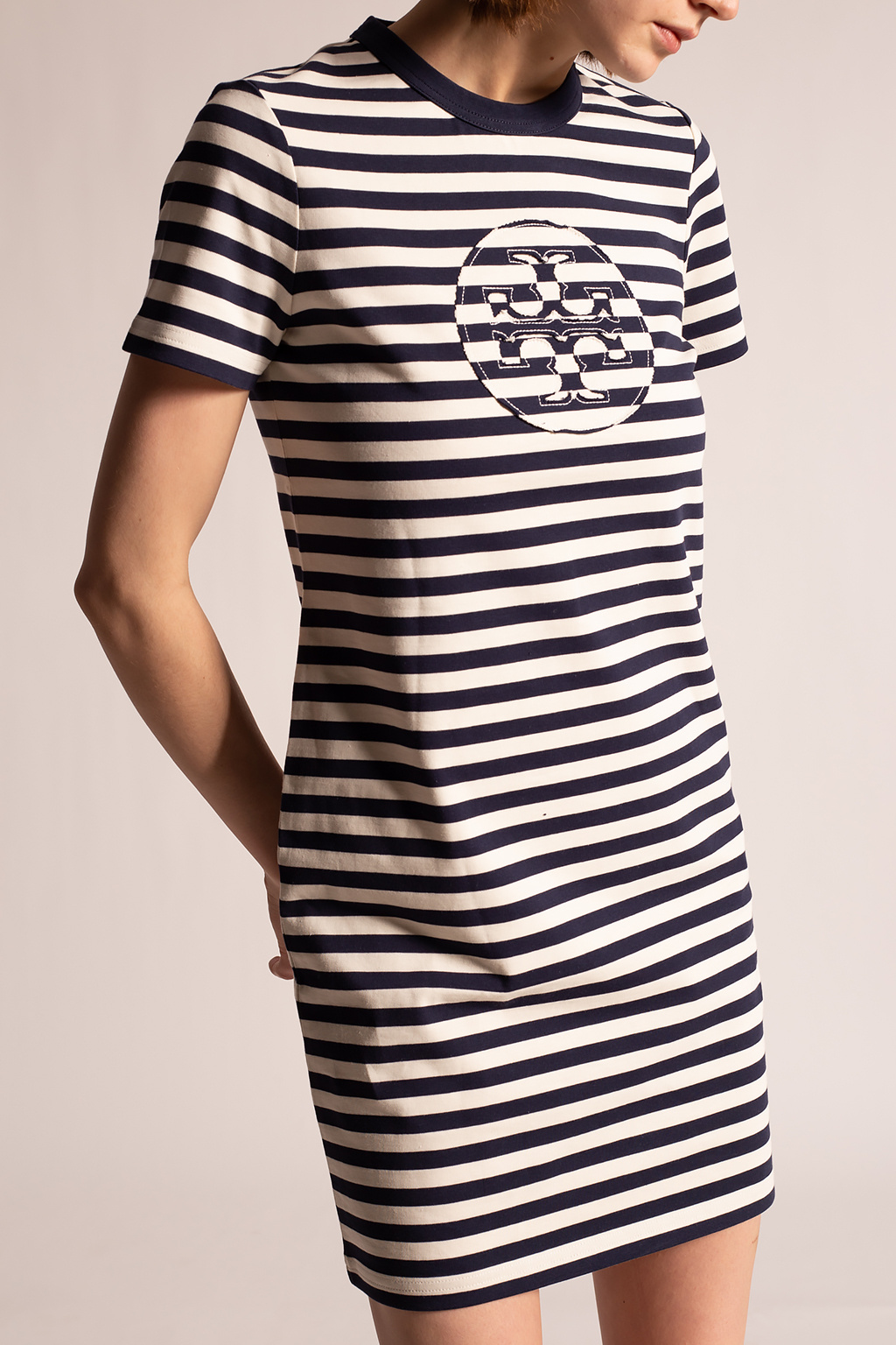 Corded High waist Leggings - IetpShops GB - Dress with logo Tory Burch