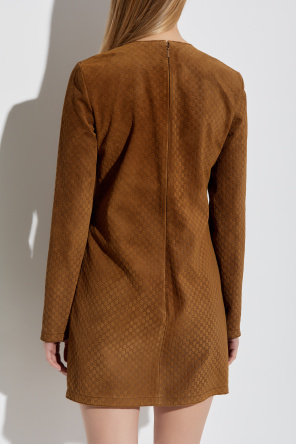 Gucci Suede dress with GG pattern