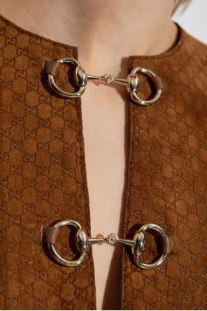 Gucci Suede dress with GG pattern