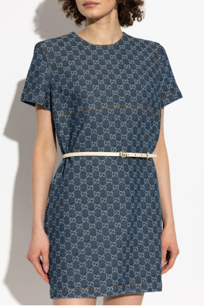 Gucci Denim dress with GG pattern