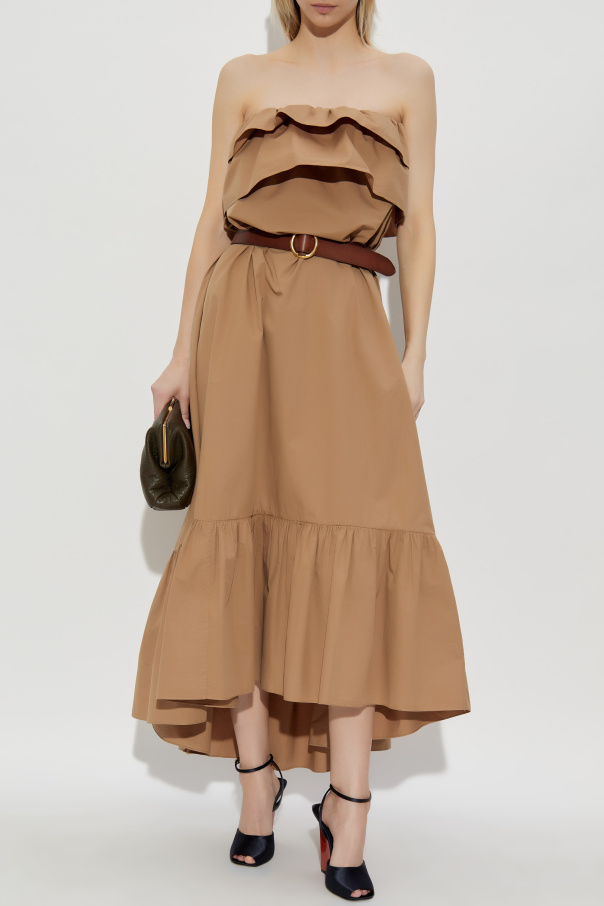 Saint Laurent Schulterfreies Kleid