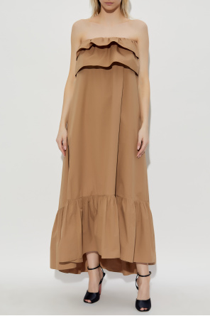 Saint Laurent Schulterfreies Kleid