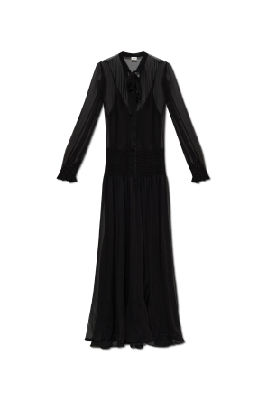 Long silk dress
