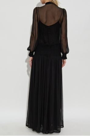 Saint Laurent Langes Seidenkleid