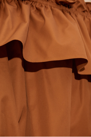 Saint Laurent Vestido con volantes