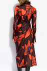 Alexander McQueen BURGUNDY Silk dress