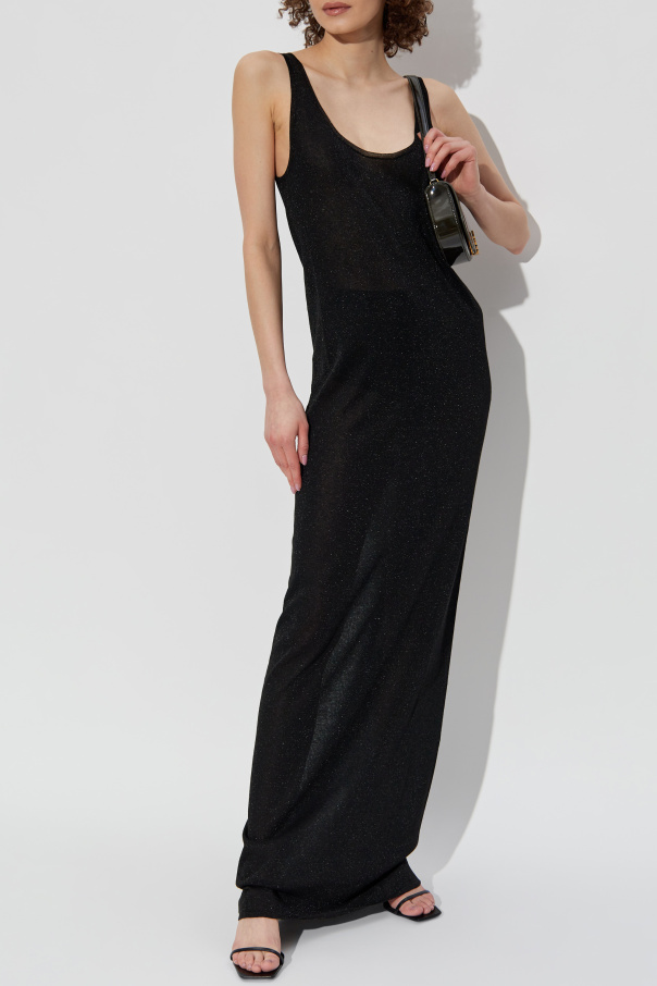 Saint Laurent Vestido con hilo de lúrex