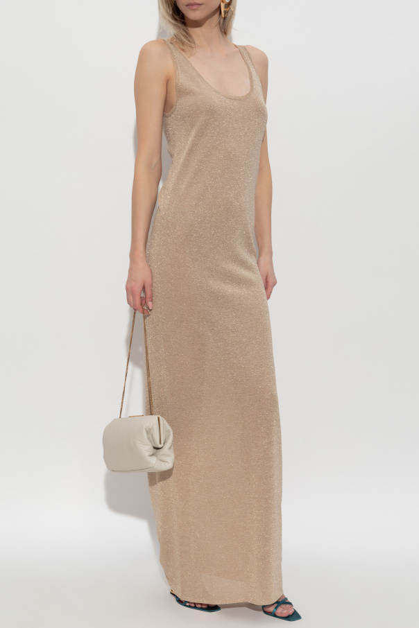 Saint Laurent Vestido con hilo de lúrex