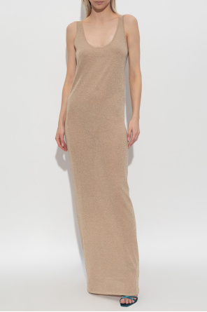 Saint Laurent Vestido con hilo de lúrex