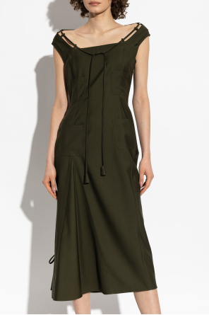 Gucci Vestido de lana con bolsillos