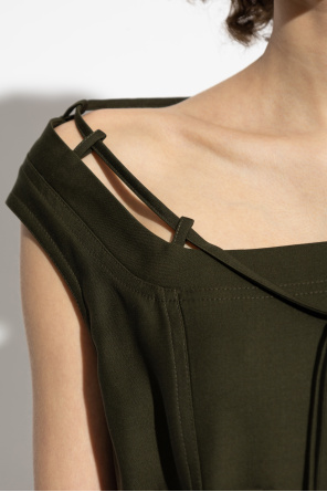 Gucci Vestido de lana con bolsillos