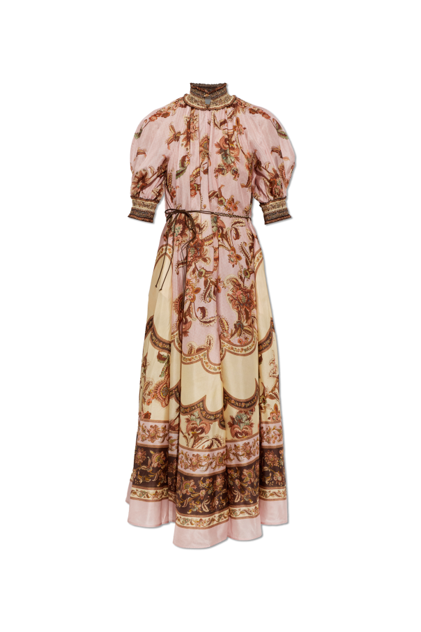 Silk dress with print od Zimmermann