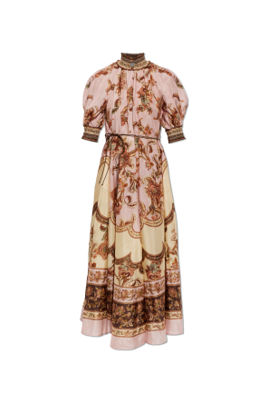 Silk dress with print
