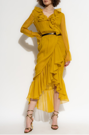 Silk dress with ruffles od Saint Laurent
