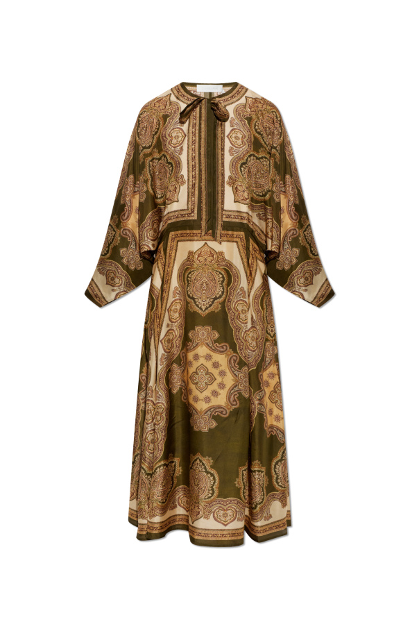 Silk dress with wide sleeves od Zimmermann