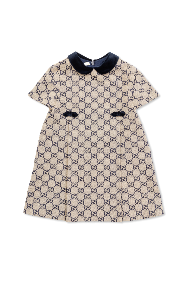 Dress with "GG" pattern od Gucci Kids