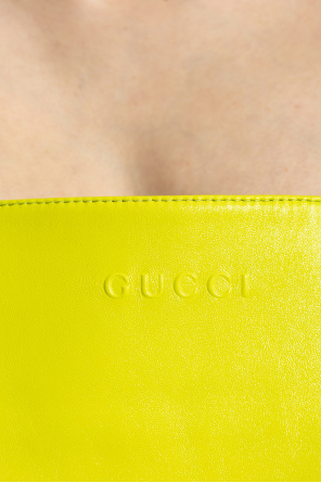 Gucci Vestido de tirantes de cuero