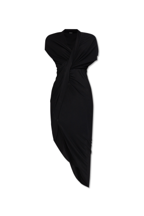 Dress with draping