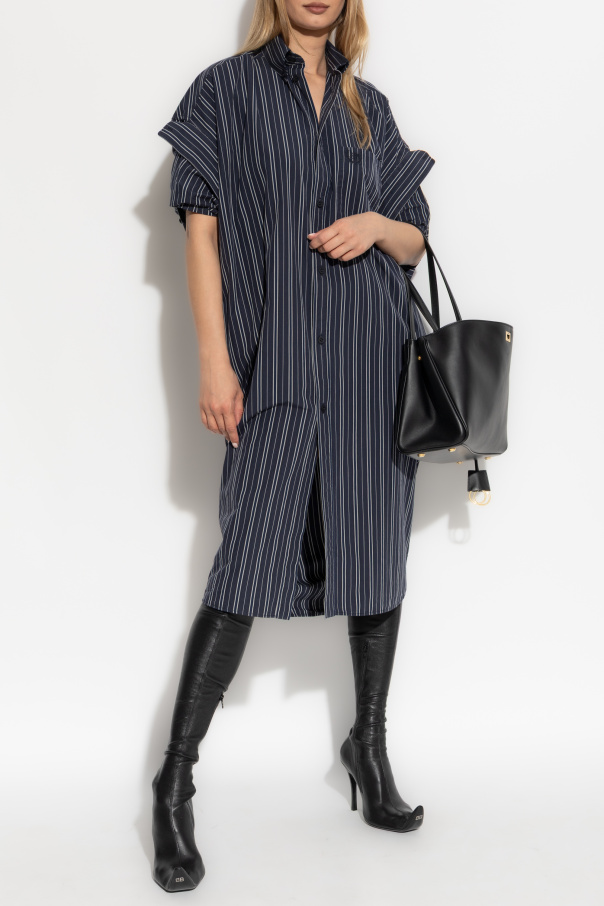 Balenciaga Dress with striped pattern