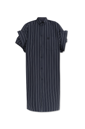 Dress with stripe pattern