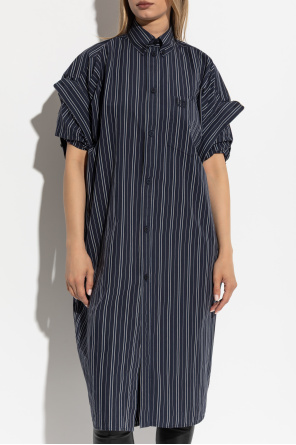 Balenciaga Dress with striped pattern