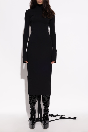 Balenciaga Vestido con cuello alto