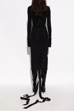 Balenciaga Vestido con cuello alto