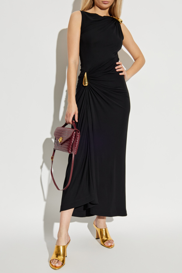 Bottega Veneta Vestido de corte ajustado con apliques