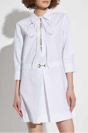 Gucci Vestido con aplicación en la cintura