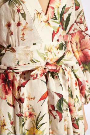 Zimmermann Wrap dress with floral motif