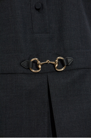 Gucci Vestido corto con cuello