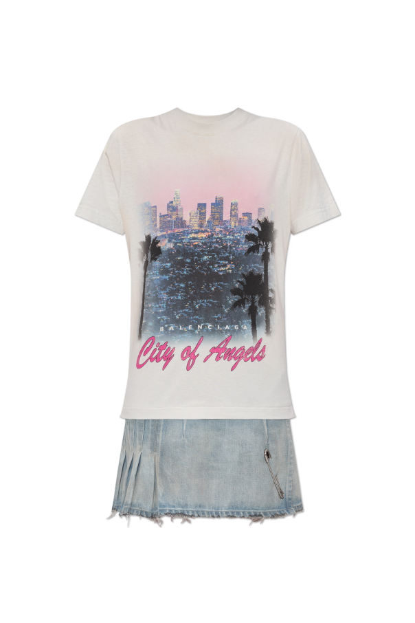 Dress made from combined fabrics od Balenciaga