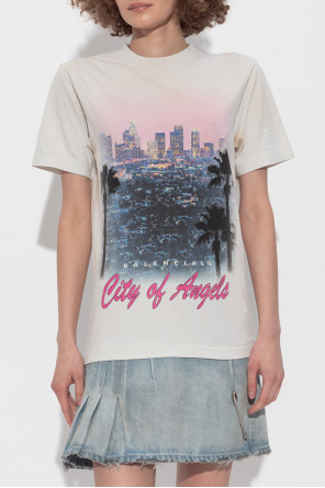 Balenciaga Vestido de materiales combinados