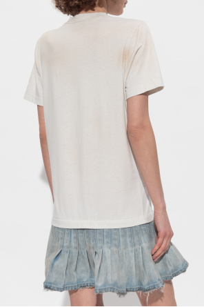 Balenciaga Vestido de materiales combinados