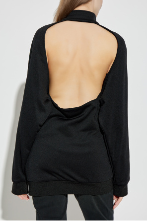 Balenciaga Sweatshirt mit Rückenausschnitt