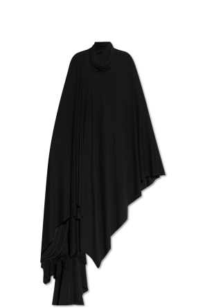 Sukienka typu `oversize` ze stójką
