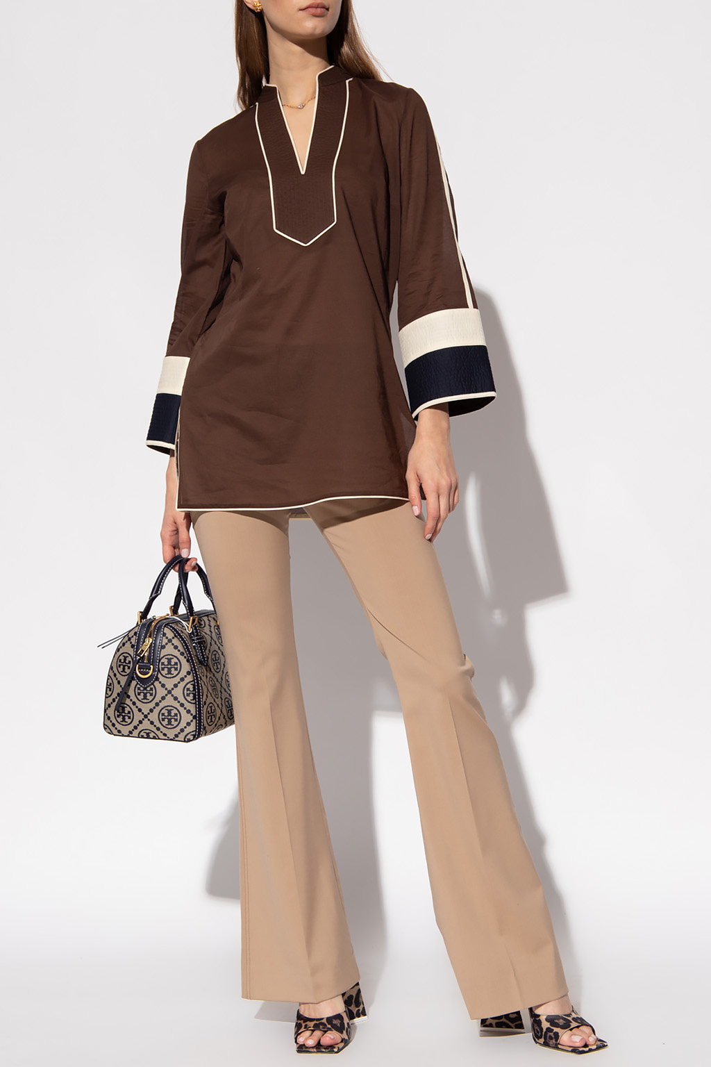 Tory Burch Top with band collar