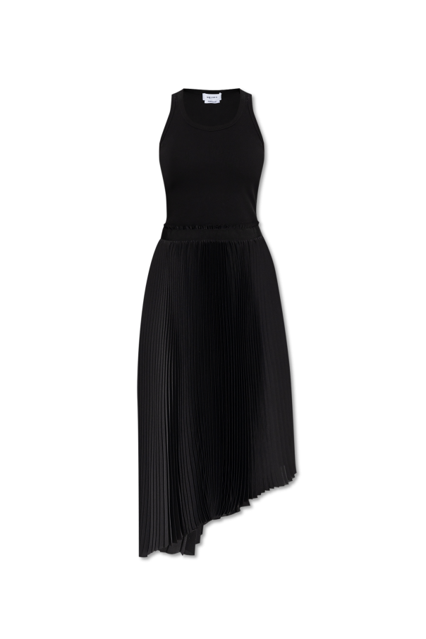 Alexander McQueen Sukienka z plisowanym dołem