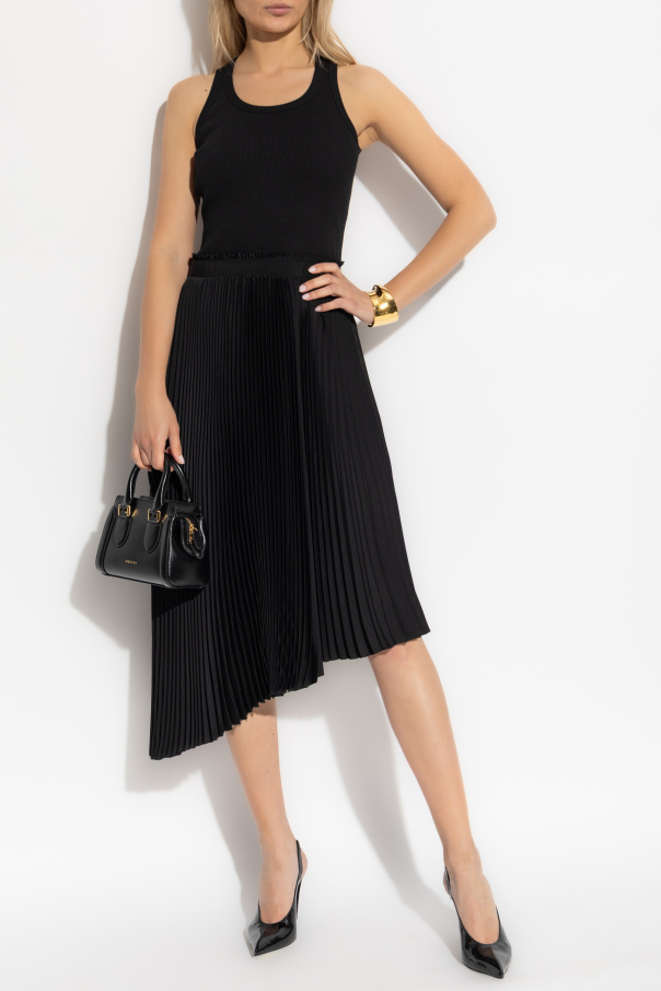 Alexander McQueen Sukienka z plisowanym dołem