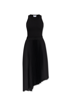 Dress with pleated skirt