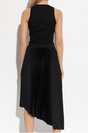 Alexander McQueen Sukienka z plisowanym dołem