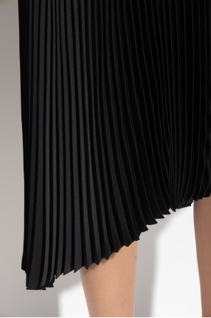 Alexander McQueen Sukienka z plisowanym dołem