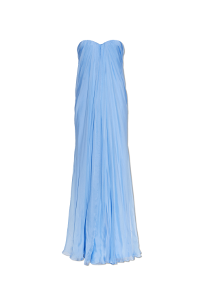 Silk off-shoulder dress