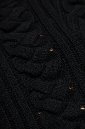 Alexander McQueen Wool dress with decorative knit