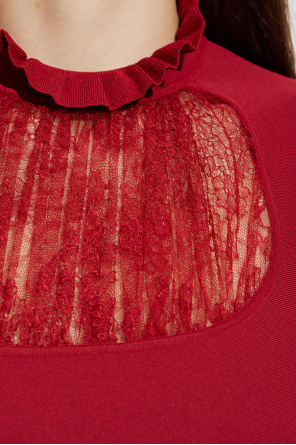 Alexander McQueen Vestido con cuello alto