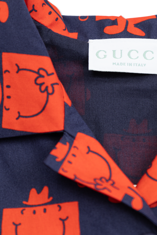 Gucci Kids Vestido plisado