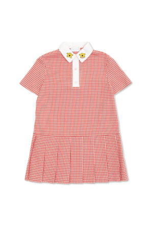 Vestido con estampado de cuadros
