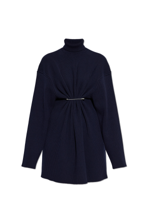 Vestido con cuello turtleneck