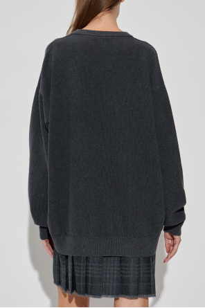 Balenciaga Wool dress with pleated skirt