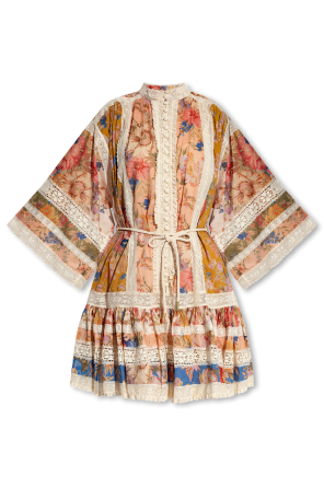 Dress with floral motif